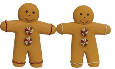 2/Set, Resin Button Gingerbread Men - The Fox Decor
